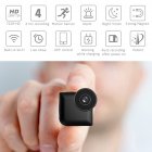 Mini Wide Angle Night Vision <span style='color:#F7840C'>Camera</span> Wireless Home <span style='color:#F7840C'>Security</span> <span style='color:#F7840C'>Camera</span> black