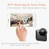 Mini Wide Angle Night Vision Camera Wireless Home Security Camera black