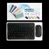 Mini Wireless Bluetooth Keyboard Mouse Set Rechargeable Compatible for Android IOS Windows Black