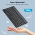 Mini Wireless Bluetooth Keyboard Mouse Set Rechargeable Compatible for Android IOS Windows Black