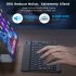 Mini Wireless Bluetooth Keyboard Mouse Set Rechargeable Compatible for Android IOS Windows Purple