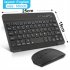 Mini Wireless Bluetooth Keyboard Mouse Set Rechargeable Compatible for Android IOS Windows light Green