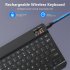 Mini Wireless Bluetooth Keyboard Mouse Set Rechargeable Compatible for Android IOS Windows sky Blue