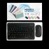Mini Wireless Bluetooth Keyboard Mouse Set Rechargeable Compatible for Android IOS Windows sky Blue