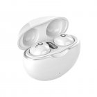 Mini Wireless Earbuds In-Ear Stereo Headphones With Power Display Charging Case Noise Canceling Earphones Sleeping Headphones For Sports Gaming Hiking White