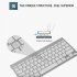 Mini Wireless Keyboard Mouse Set Waterproof 2 4G for Mac Apple PC Computer Silver