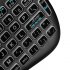 Mini Wireless Keyboard comes with colorful backlit buttons  It features 2 4GHz wireless connectivity and has a QWERTY layout with 92 keys  