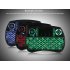 Mini Wireless Keyboard comes with colorful backlit buttons  It features 2 4GHz wireless connectivity and has a QWERTY layout with 92 keys  