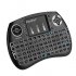Mini Wireless Keyboard comes with colorful backlit buttons  It features 2 4GHz wireless connectivity and has a QWERTY layout with 92 keys  