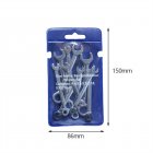 Mini Wrench Set Thin Wrench Set With Storage Pouches Open And Box End Wrench Set Prevent Slipping Portable Small Wrench