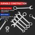 Mini Wrench Set Thin Wrench Set With Storage Pouches Open And Box End Wrench Set Prevent Slipping Portable Small Wrench For Home Car Electrical Maintenance Impe