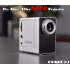 Mini portable projector that literally fits in the palm of your hand features a 640x480 resolution  10 Lumens and a 200 1 contrast