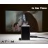Mini portable projector that literally fits in the palm of your hand features a 640x480 resolution  10 Lumens and a 200 1 contrast
