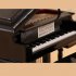 Miniature Piano Model  Mini Piano Musical Instrument Ornaments Display  18x12x10CM No music