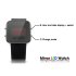 Mirror LED Watch with Digital Display and Rubber Strap   Lighting up in bright red  this LED watch is a true eye catcher