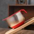 Mixing Bowls Anti slip Silicone Bottom Stainless Steel Egg Bowl With Scales Handle Salad Bowl With Lid Baking Basin single handle bowl 22CM