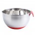 Mixing Bowls Anti slip Silicone Bottom Stainless Steel Egg Bowl With Scales Handle Salad Bowl With Lid Baking Basin single handle bowl 22CM