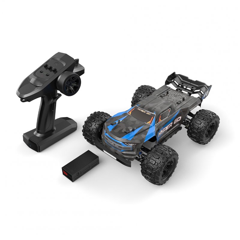 Mjx H16e 1/16 2.4g 38km/h Rc Car Off-road High Speed Vehicles With Gps Module Models blue
