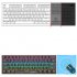 Mk 606 61 Key Mechanical  Keyboard Wired Led Backlit Axis Gaming Mechanical Keyboard For Desktop black