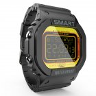 Mk22 Smart Watch Bluetooth-compatible Information Push Smartwatch With Luminous Dial Outdoor Sports Bracelet black