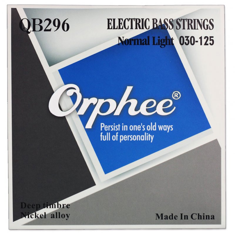 Orphee QB Series 4/5/6 Pcs Electric Bass Strings Normal Light Nickel Alloy Hexagonal Core Electric Bass Parts QB290/4 string