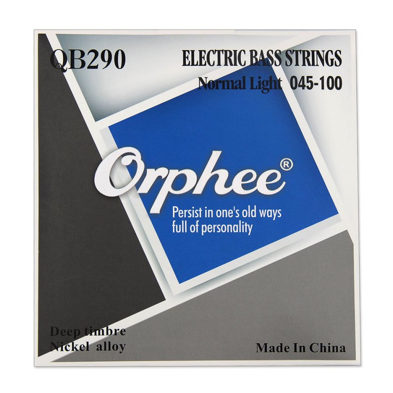 Orphee QB Series 4/5/6 Pcs Electric Bass Strings Normal Light Nickel Alloy Hexagonal Core Electric Bass Parts QB290/4 string