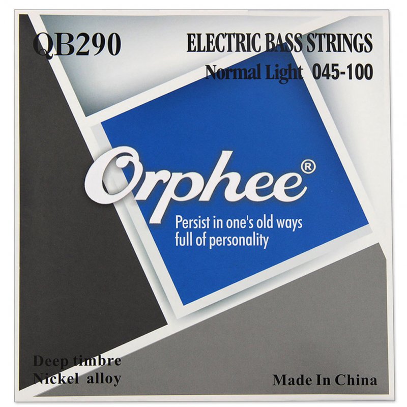 Orphee QB Series 4/5/6 Pcs Electric Bass Strings Normal Light Nickel Alloy Hexagonal Core Electric Bass Parts QB290/4 string