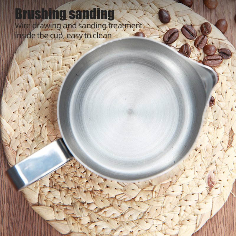Milk Frother Cup Milk Frothing Pitcher 304 Stainless Steel Milk Coffee Cappuccino Latte Art Espresso Machine Accessories 