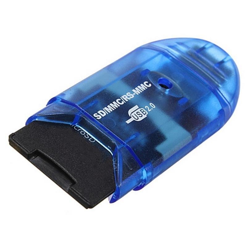 High Speed Mini Micro SD T-Flash TF SDHC USB 2.0 Memory Card Reader Adapter - 
