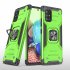 Mobile Case with Bracket TPU PC for Samsung A71 5G Anti drop All inclusive PVC Bag green