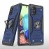 Mobile Case with Bracket TPU PC for Samsung A71 5G Anti drop All inclusive PVC Bag blue