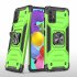 Mobile Case with Bracket TPU PC for Samsung A51 5G Anti drop All inclusive PVC Bag green