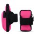 Mobile Phone Arm Bag Marathon Night Running Mobile Phone Arm Pack Bicycle Equipment Compatible Universal Waterproof Sports Bracket rose Red