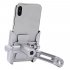 Mobile Phone Bracket Rearview Mirror Aluminum Alloy Rotary Motorcycle Navigation Bracket Riding Equipment Silver rearview mirror