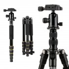 Mobile Phone Bracket Tripod Monopod Portable Aluminum Travel Ballhead For Zomei Q666 DSLR Camera black