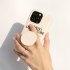 Mobile Phone Case For Iphone 14 Pro Max   Iphone 13 Shockproof Back Cover With Bracket White for iPhone14