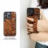 Mobile Phone Case For Iphone Series Leather Case With Wrist Strap Holder Kickstand Shockproof Cover brown 14pro