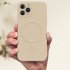 Mobile Phone Case Magnetic Fast Wireless Charging Shockproof Protective Cover Anti fingerprint Compatible For Iphone red iPhone14PRO MAX