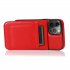 Mobile Phone Case Solid Color Plug in Card Protective Case Cover For Iphone12 red iphone12 mini 5 4