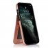 Mobile Phone Case Solid Color Plug in Card Protective Case Cover For Iphone12 Rose gold iphone12 mini 5 4