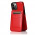 Mobile Phone Case Solid Color Plug in Card Protective Case Cover For Iphone12 red iphone12 pro 6 1