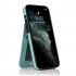 Mobile Phone Case Solid Color Plug in Card Protective Case Cover For Iphone12 Mint Green iphone12 pro 6 1