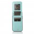 Mobile Phone Case Solid Color Plug in Card Protective Case Cover For Iphone12 Mint Green iphone 12promax 6 7