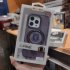 Mobile Phone Case With 360 degree Magnetic Bracket Soft Protective Cover Compatible For Iphone 14promax 14pro 14 13 360 Magnetic Bracket Shell Dark Purple Apple