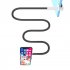 Mobile Phone Holder Bed Gooseneck Mount Clip on Flexible Bracket Compatible For Ipad Tablet Computer  100cm  pink