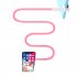 Mobile Phone Holder Bed Gooseneck Mount Clip on Flexible Bracket Compatible For Ipad Tablet Computer  100cm  pink