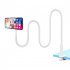 Mobile Phone Holder Bed Gooseneck Mount Clip on Flexible Bracket Compatible For Ipad Tablet Computer  100cm  pink