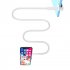 Mobile Phone Holder Bed Gooseneck Mount Clip on Flexible Bracket Compatible For Ipad Tablet Computer  100cm  pink