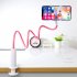 Mobile Phone Holder Bed Gooseneck Mount Clip on Flexible Bracket Compatible For Ipad Tablet Computer  100cm  pink