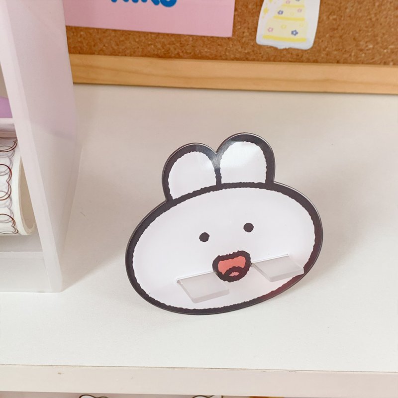 Mobile Phone Holder Cute mini Cartoon Phone Accessories Stand Desk Tablet Stand Desktop 1#Smiling cute rabbit